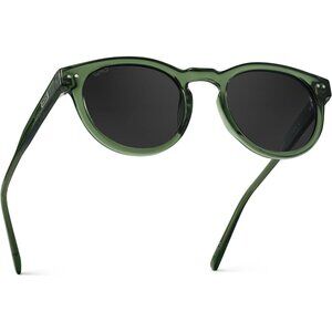 Women Crystal Green Frame Black Lens Retro Classic UV400 Protection for Driving